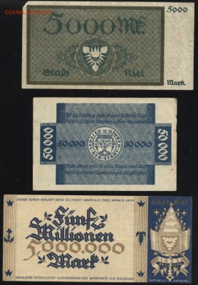 3 местных боны Германии 1923 года 1.05.14 19-00 мск - 1 001