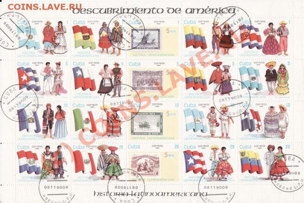 марки "Олимпийские игры" 80,84,89 гг. + марки Cuba - куба 1990