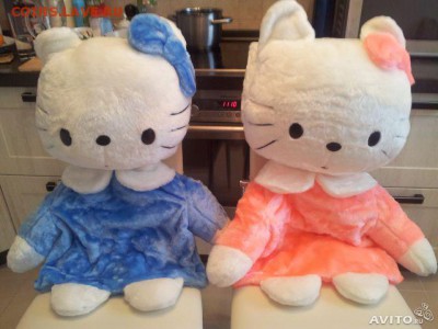 Чехлы "hallo Kitty" на автомобильные кресла(лот из 2шт) 2.05 - халлоу китти