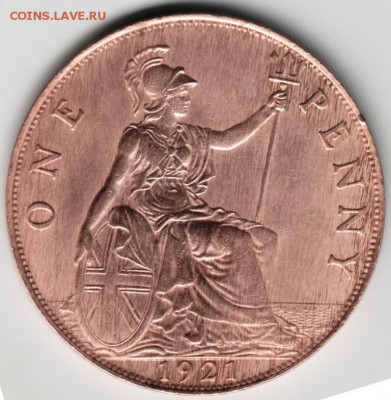 Одно пенни 1921 Великобритания до 05.05.14г. в 22.00 - Scan-140427-0009