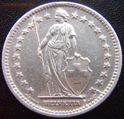 Швейцария_2 франка 1948. Серебро; до 29.04_22.26мск - 7937