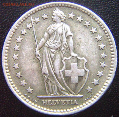 Швейцария_2 франка 1958. Серебро; до 29.04_22.34мск - 7925
