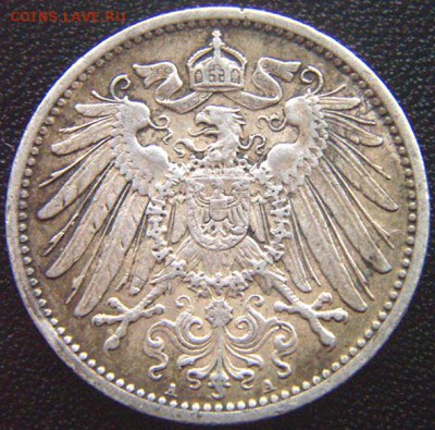 Германия_серебряная марка 1907(А); до 30.04_22.10мск - 8019