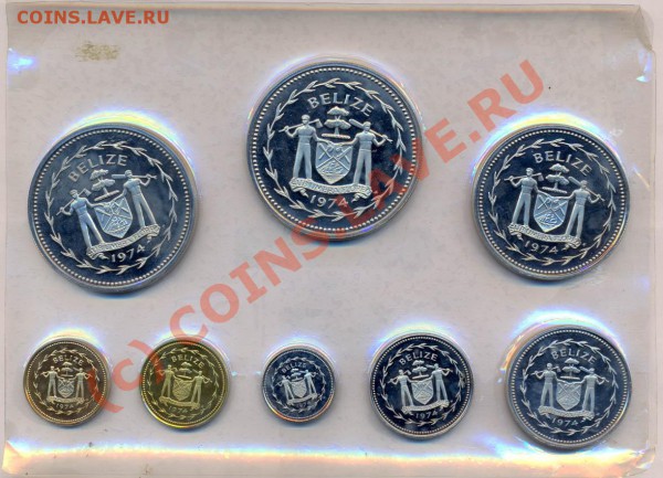 Набор Белиза 1974г. Proof, до 16.03.2010г. в22.30МСК - Белиз-1