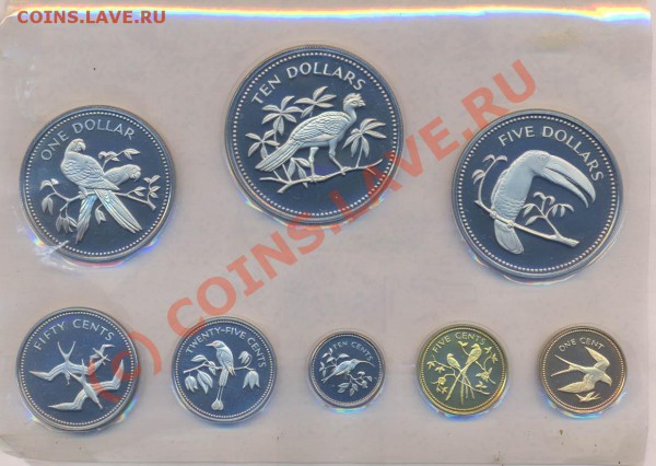 Набор Белиза 1974г. Proof, до 16.03.2010г. в22.30МСК - Белиз-2