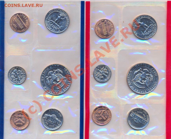 Набор США 1984г. Mint, до 16.03.10г. в 22.30 МСК - Набор США 1984-2