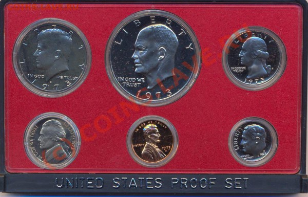 Набор США 1973г., Proof, до 16.03.2010г. в 22.30МСК - Набор США 1973-1