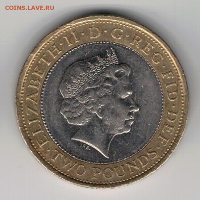 Великобритания 2£ 2008 Олимпийский флаг 05.05 в 22.00 (8704) - 4-вел2ф08