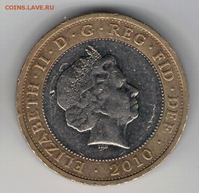Великобритания 2£ 2010 Флоренс Найтингейл 05.05 в 22ч (8704) - 4-вел2ф10
