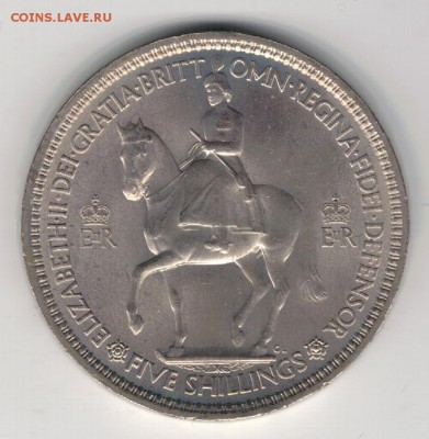Великобритания крона 1953 до 05.05.14 в 22.00мск (8701) - 4-вел53а