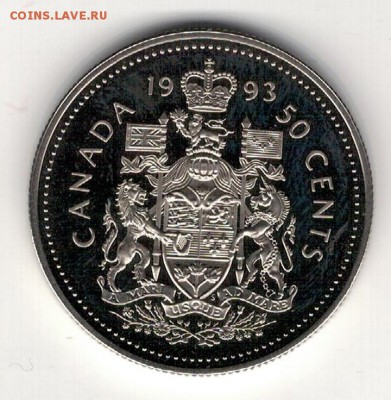Канада 50 центов 1993 до 05.05.14 в 22.00мск (8677) - 4-кан50ц93а