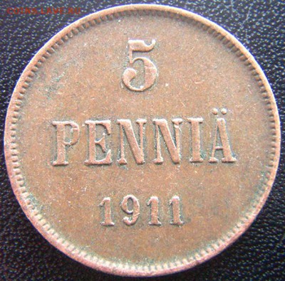 Царская Финляндия_5 пенни 1911. До 01.05_22.06мск - 7880