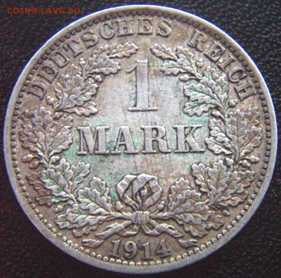 Германия_отличная серебряная марка 1914(А); до 01.05_22.10мс - 7872