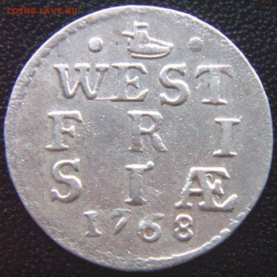 Нидерланды. Зап. Фризия_2 стювера 1768. Ag; до 01.05_22.46 - 7681
