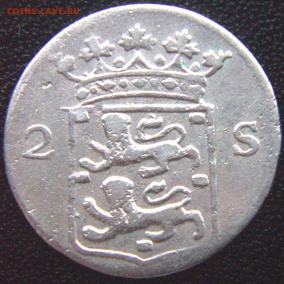 Нидерланды. Зап. Фризия_2 стювера 1768. Ag; до 01.05_22.46 - 7682