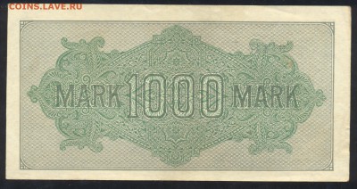 Германия 1000 марок 1922 г. 4.05.14 г. 21-00 МСК . - 1 тыс 1922 1