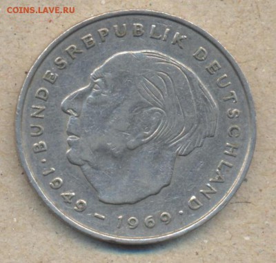 ФРГ 2 марки 1972 г. D  5.05.14 г. 21-00 МСК . - ФРГ 2 м 1969 D
