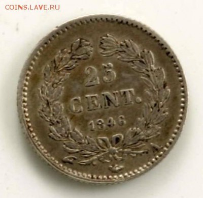25 сантимов Франция 1846 - louis-philippe-25-centimes-1846-paris
