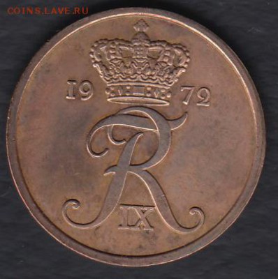 Дания 5 эре 1972 до 05.05.2014 22-00 - Дания 5 эре 1972 р