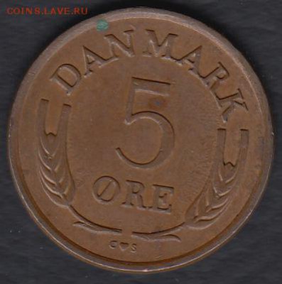 Дания 5 эре 1963 до 05.05.2014 22-00 - Дания 5 эре 1963 а
