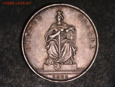 Пруссия Талер Победный 1871г XF (патина) до 10.05.14 - Снимок.JPG