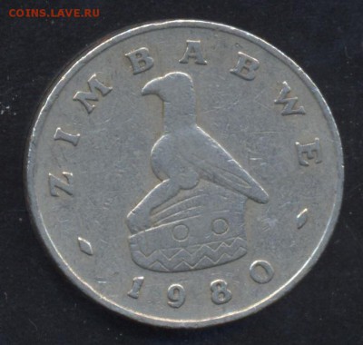 Зимбабве 50 центов 1980 г. 8.05.14 г. 21-00 МСК . - Зимб 50 ц.1