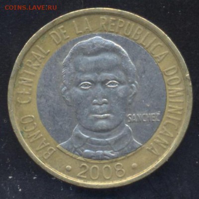 Доминикана 5 пессо 2008 г. 8.05.14 г. 21-00 МСК . - Доминика