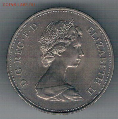 Великобритания крона 1972 Сер.свадьба 12.05 в 22мск (8744) - 4-вел72