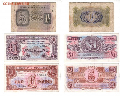 ВЕЛИКОБРИТАНИЯ, 1 шиллинг (1943) + бонус, до 11.05 @ 22:00 - banknote_1367