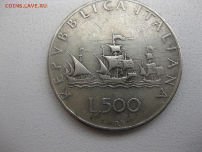 ИТАЛИЯ,500 ЛИР 1960г(Санта Мария,Ag 0,835,в. 10,98г)!до10.05 - IMG_0075.JPG