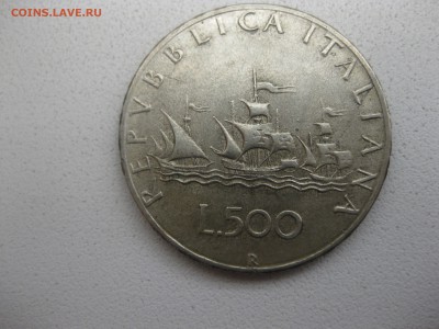 ИТАЛИЯ,500 ЛИР 1966г(Санта Мария,Ag 0,835,в. 10,99г)!до10.05 - IMG_0077.JPG