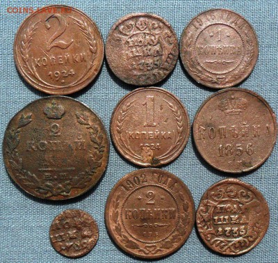 9 монет "меди " на опыты и не только.1722-1924.См.список. - SAM_1390.JPG