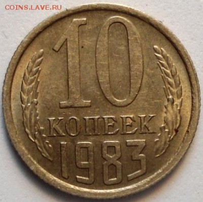 10 копеек 1983 год. - брак непрочекан или засорение? - DSC01145.JPG