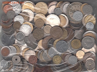 1 кг иностранных монет без повторов до 22.00 14.05 - 5