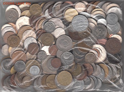 1 кг иностранных монет без повторов до 22.00 14.05 - 4