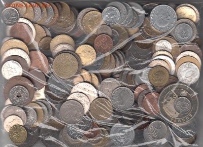 1 кг иностранных монет без повторов до 22.00 14.05 - 2