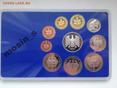 Набор монет Германия 1992 J proof set - 4170352990_1