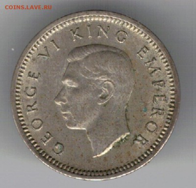Ag Н.ЗЕЛАНДИЯ 3 ПЕНСА 1944 ДО 15.05.14 В 22.00МСК (8673) - 5-нз44