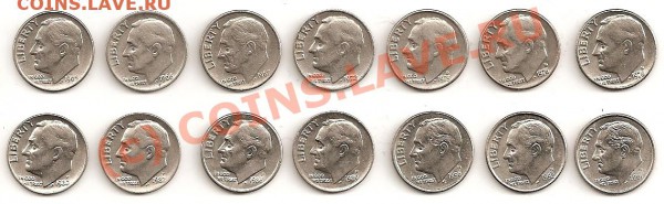 дайм США 14 шт. 1965-2001 до 17.03.2010 в 21-30 Мск. - сканирование0009