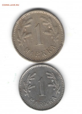 ФИНЛЯНДИЯ 1 МАРКА 1922, 1949 ДО 15.05 - 556