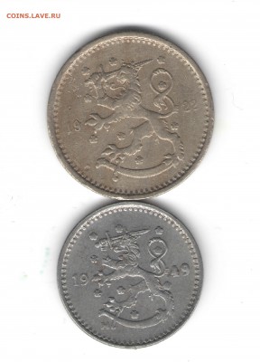 ФИНЛЯНДИЯ 1 МАРКА 1922, 1949 ДО 15.05 - 557