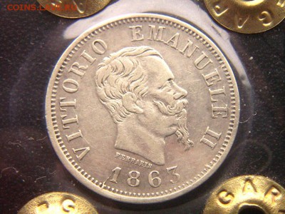 2 лиры) 1863. Серебро; до 13.05_22.02 - 7562