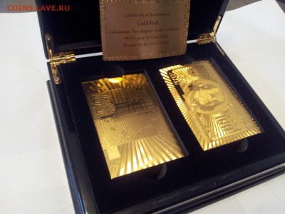 Две колоды позолоченных карт в деревянном боксе (15.05.14) - 20140415_190039