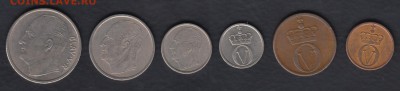 Норвегия подборка из 6 монет 1962-1968 до 14.05.2014 22-00 - Норвегия звери р