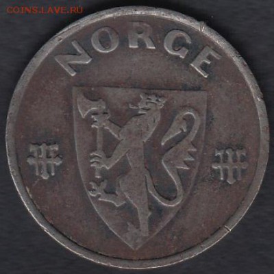 Норвегия 5 эре 1941 до 14.05.2014 22-00 - Норвегия 5 эре 1941 р