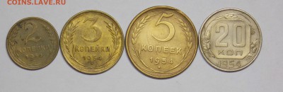 2,3,5,20 копеек-1954 года неплохие - тунис 2011 054