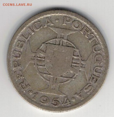 Ag Мозамбик 10 эскудо 1954 до 19.05 в 22.00мск (8830) - 5-моз54