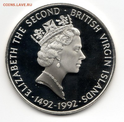 Британские Виргинские о-ва 25$ 1992 Колумб Proof - img080