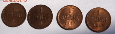 1 пенни 1914-17 гг.(4шт.)До 20.05.2014 г.,в 22-00 по Моск - 14-17