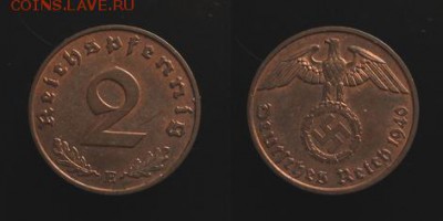 2 reith pfennig 1940E  до 18.05 - 2Pfennig